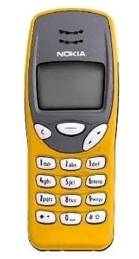A Nokia 3210 Phone in Yellow